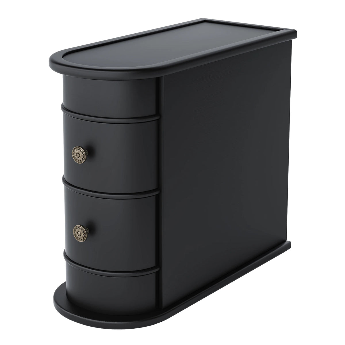 Tribesigns Solid Wood End Table With Drawer