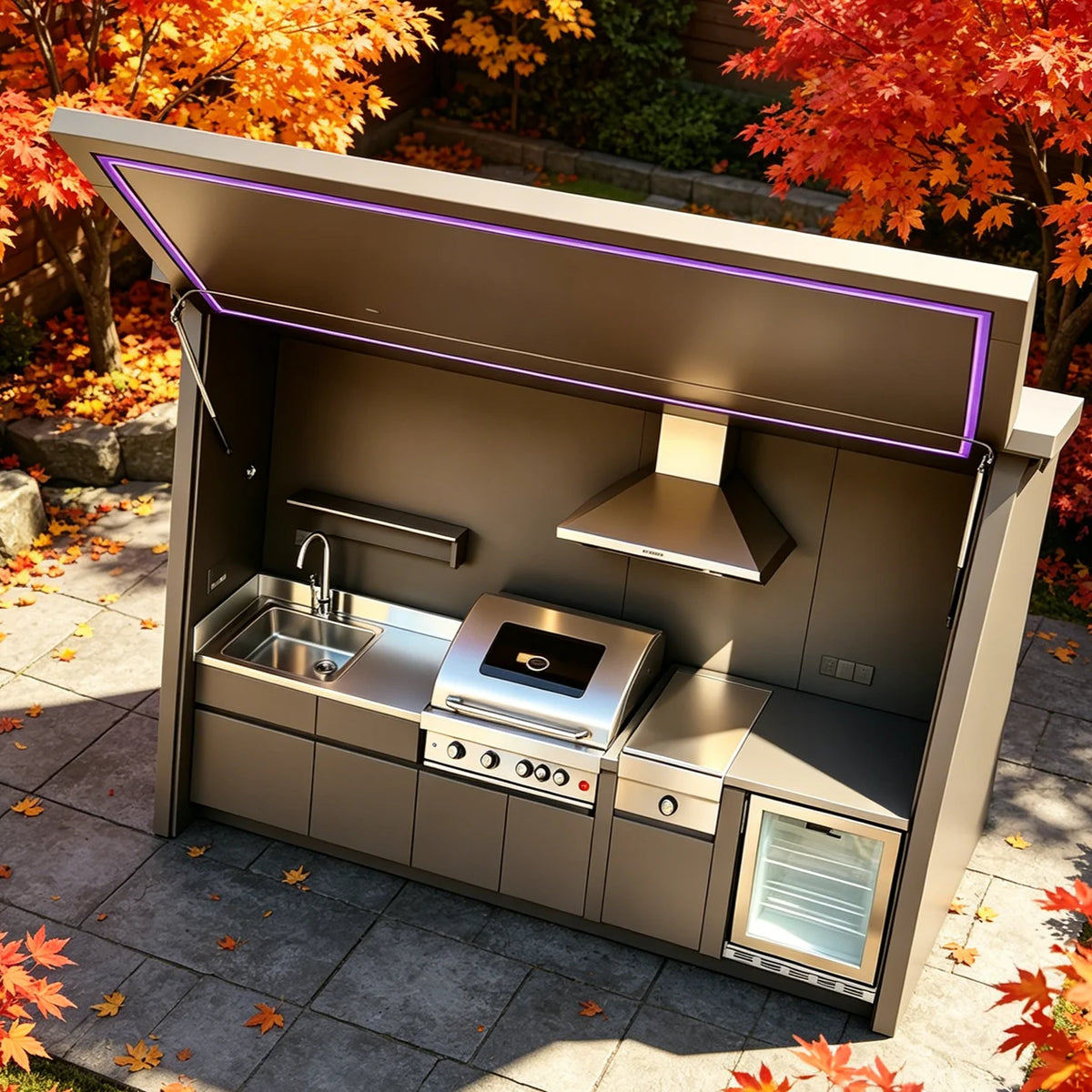 Modular Stainless Steel Outdoor Kitchen Cabinet