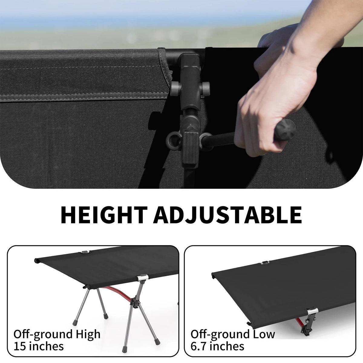 Westtune Ultra Light Aluminum Folding Camping Bed