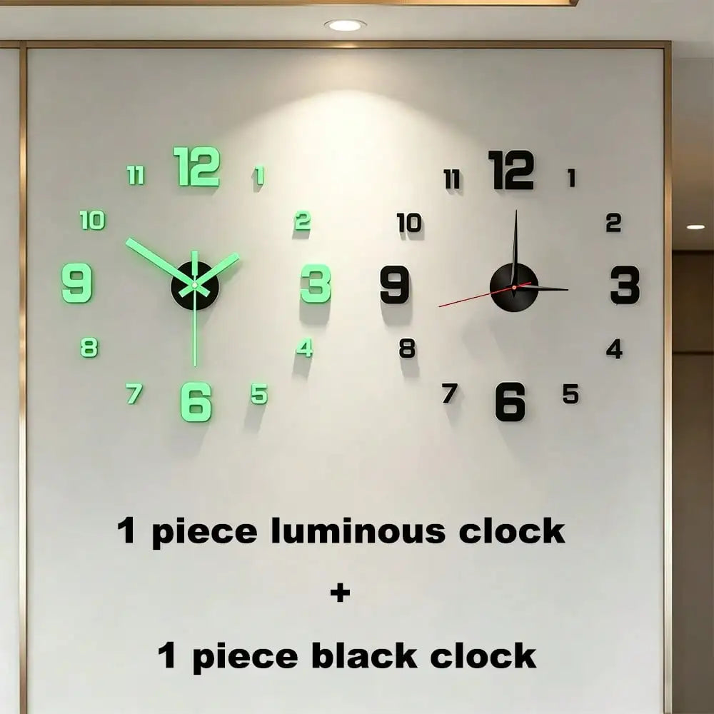 Minimalist Glow In The Dark Wall Clock