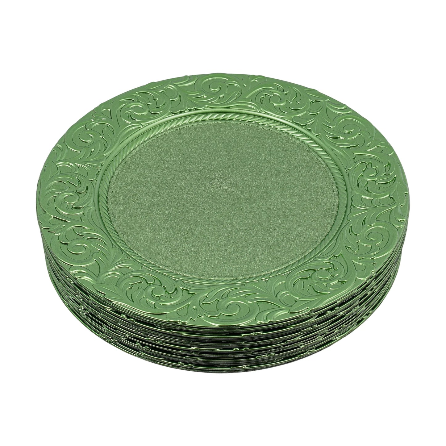 Round Reusable Charger Plates For Wedding Party Decor