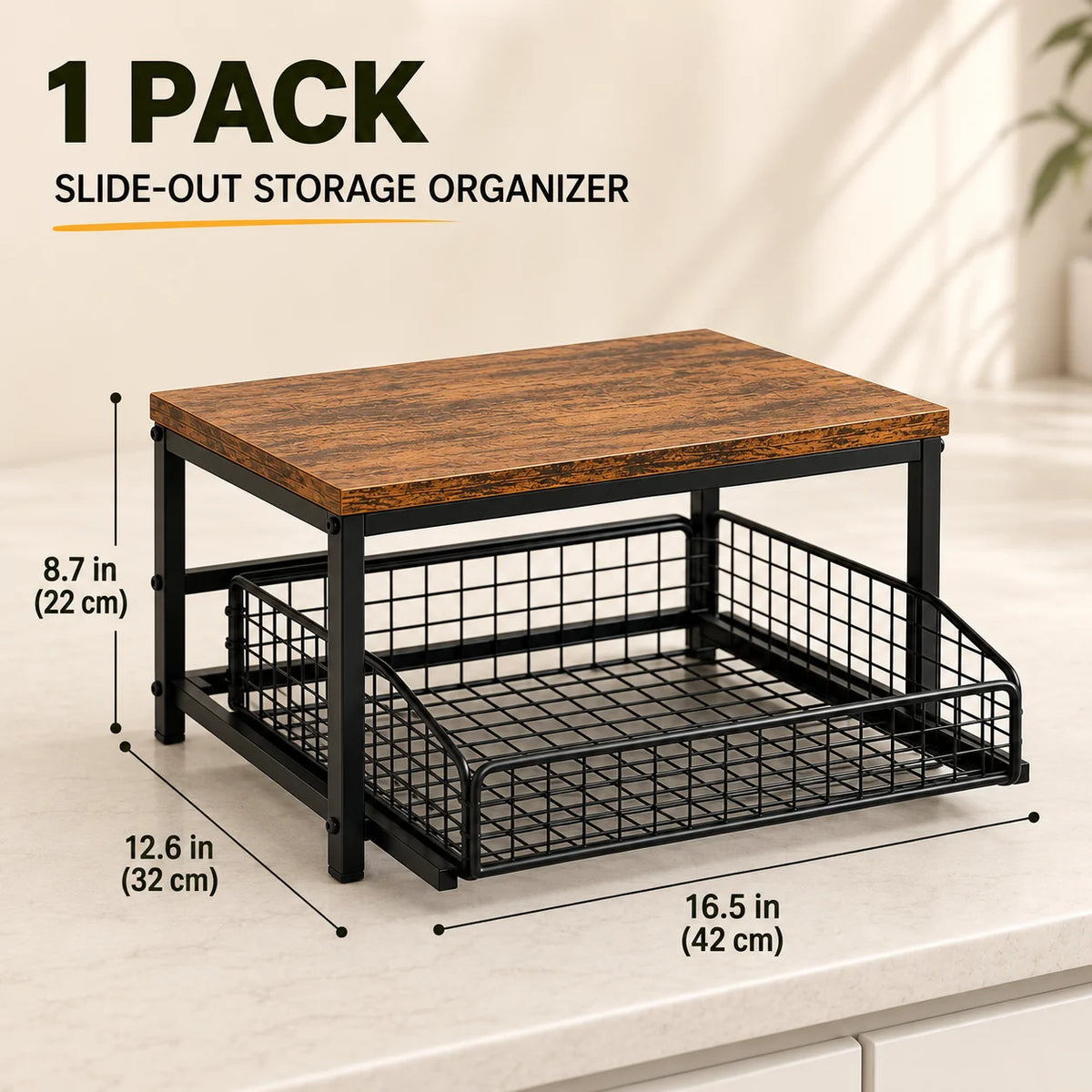 Kitchen Microwave Stand With Drawer Organizer