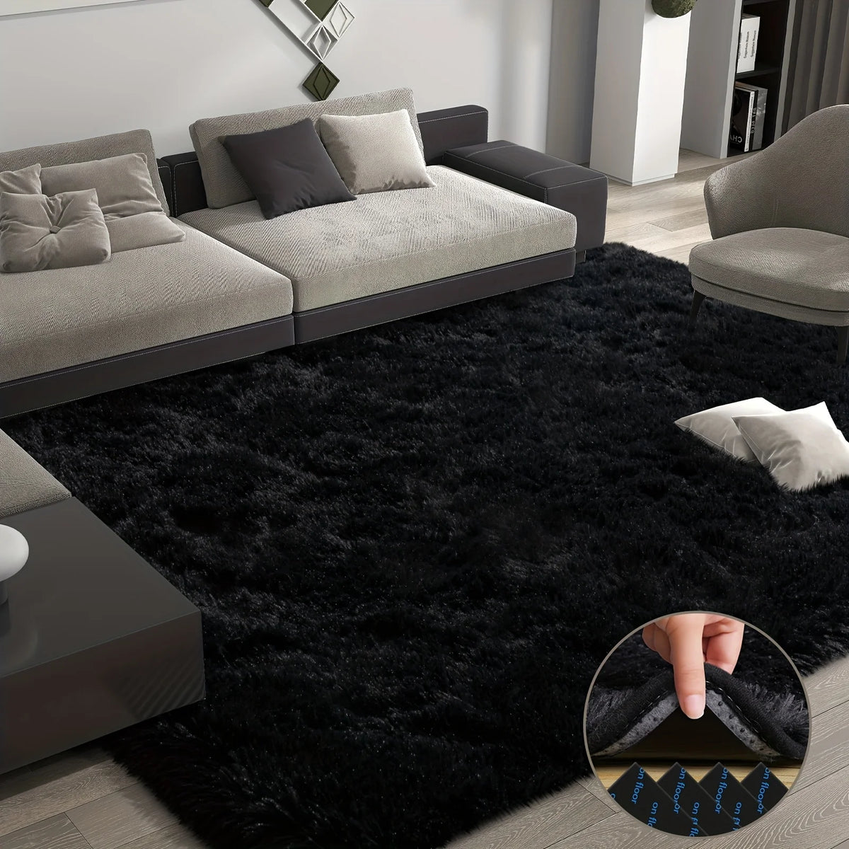 Aubusson Style Plush Area Rug for Living Room