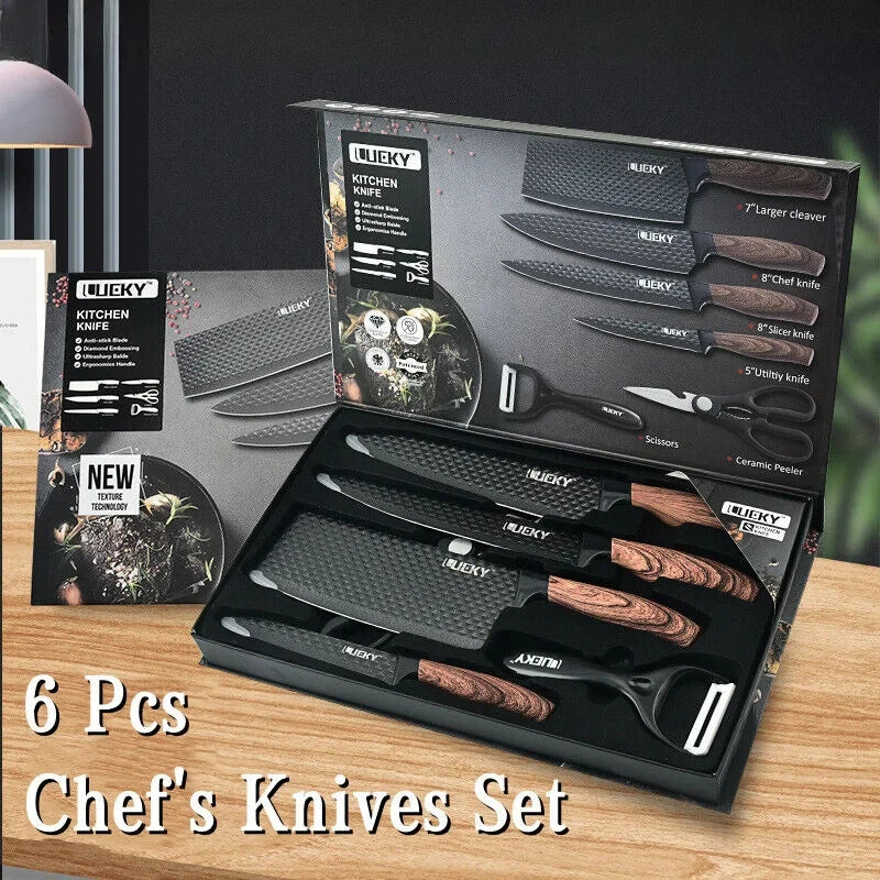 MDHAND Stainless Steel Kitchen Knife Set