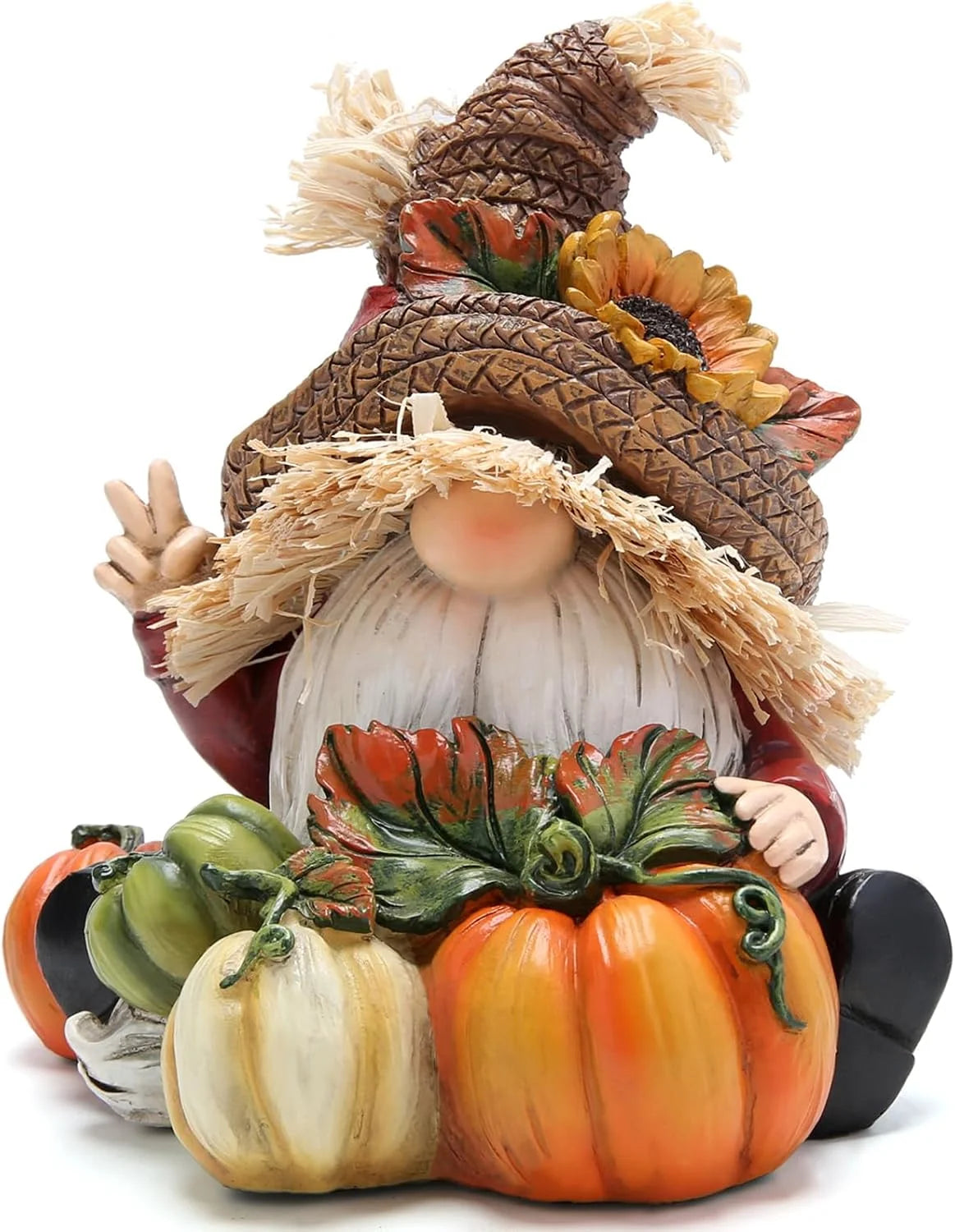 Hodao Fall Scarecrow Gnome Figurine