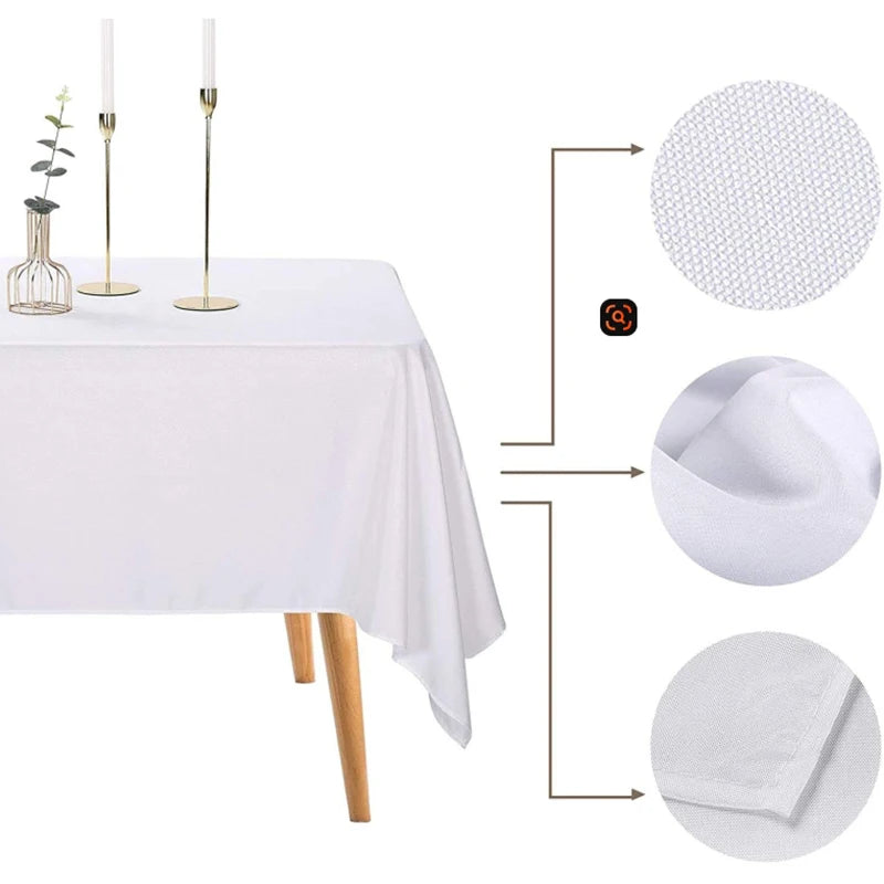 Reador Rectangle Polyester Tablecloth For Events