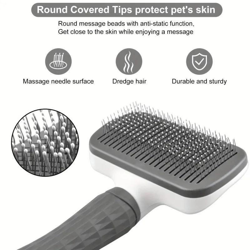 Universal Pet Detangling Brush For Knots And Mats
