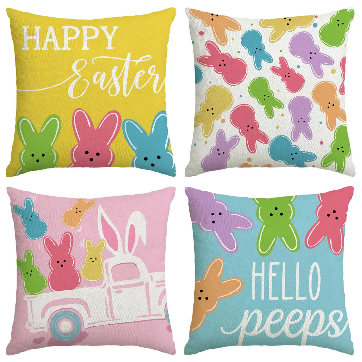 Halloween Ghost Bat Striped Sofa Pillow Covers