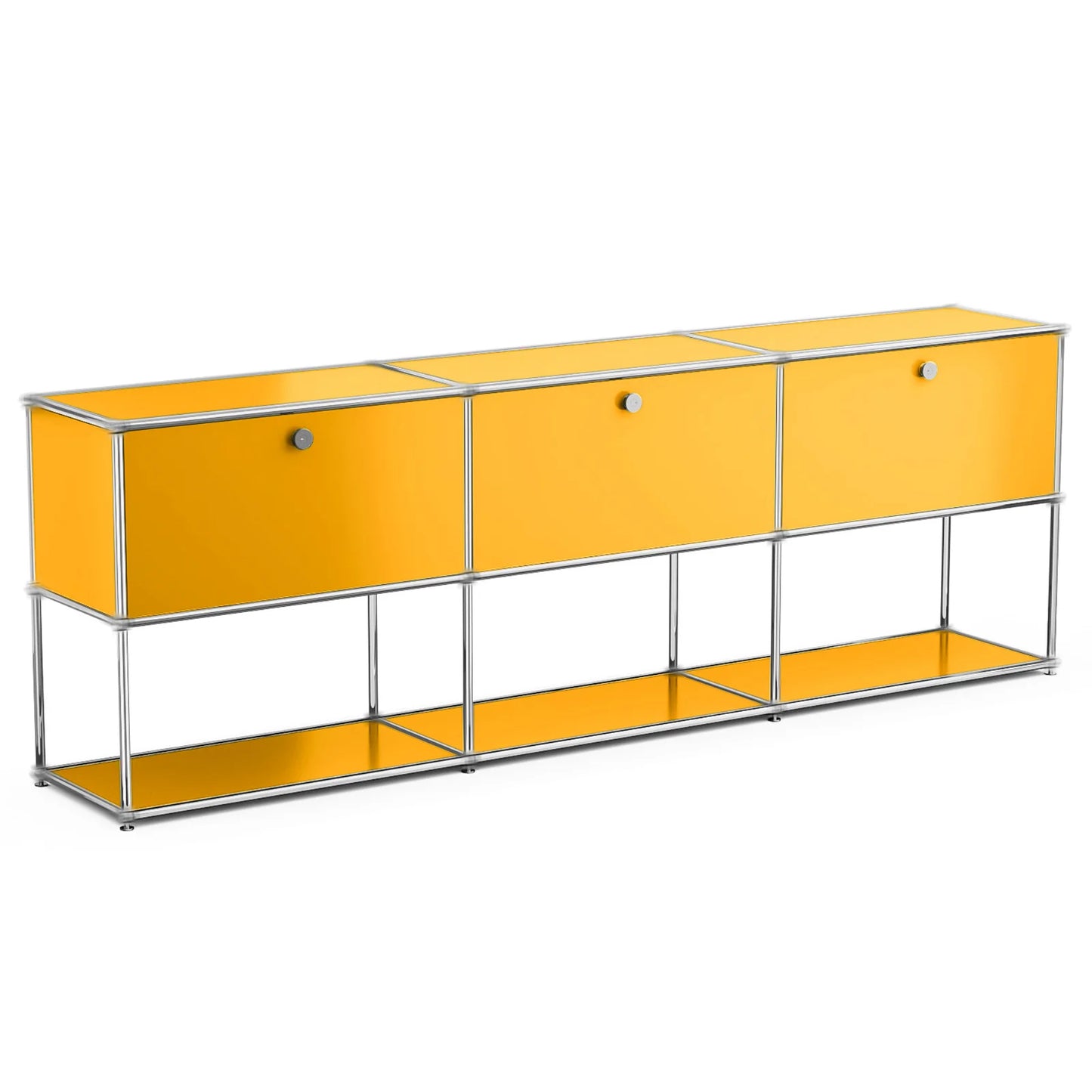 Modern Stainless Steel Storage Cabinet TV Stand
