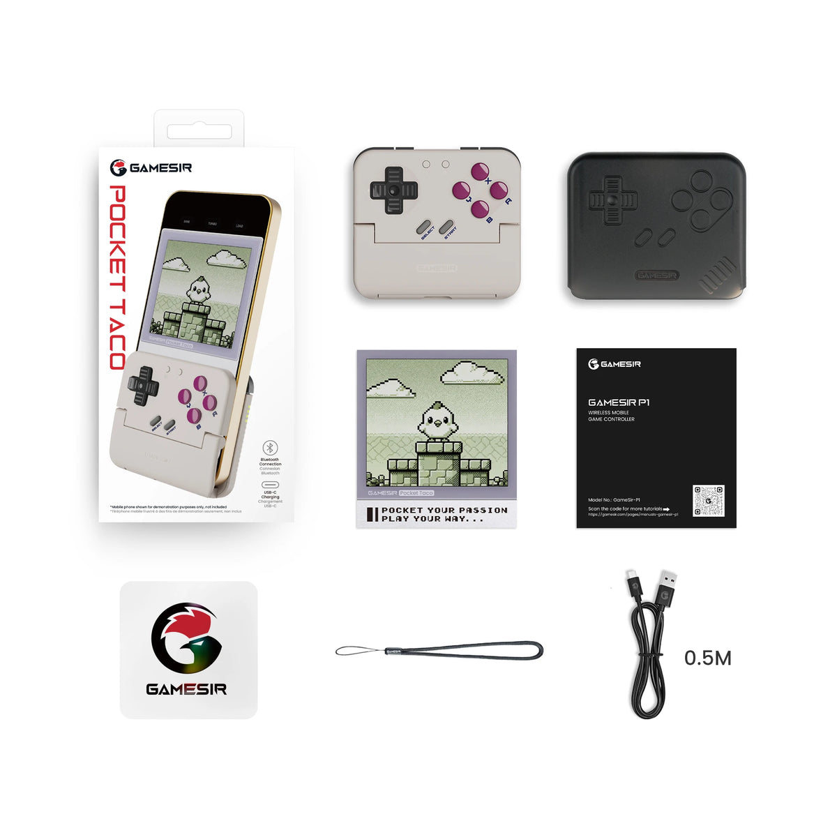 GameSir Pocket Taco Mobile Gaming Controller】【。