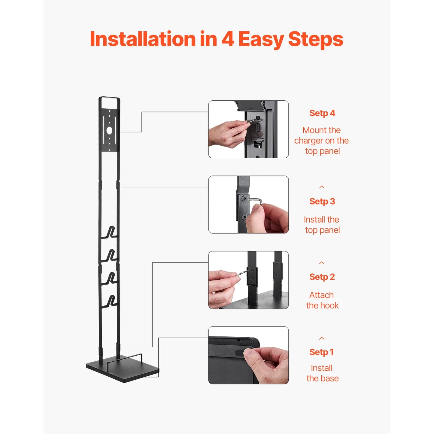 SucceBuy Dyson Vacuum Stand With Four Hooks