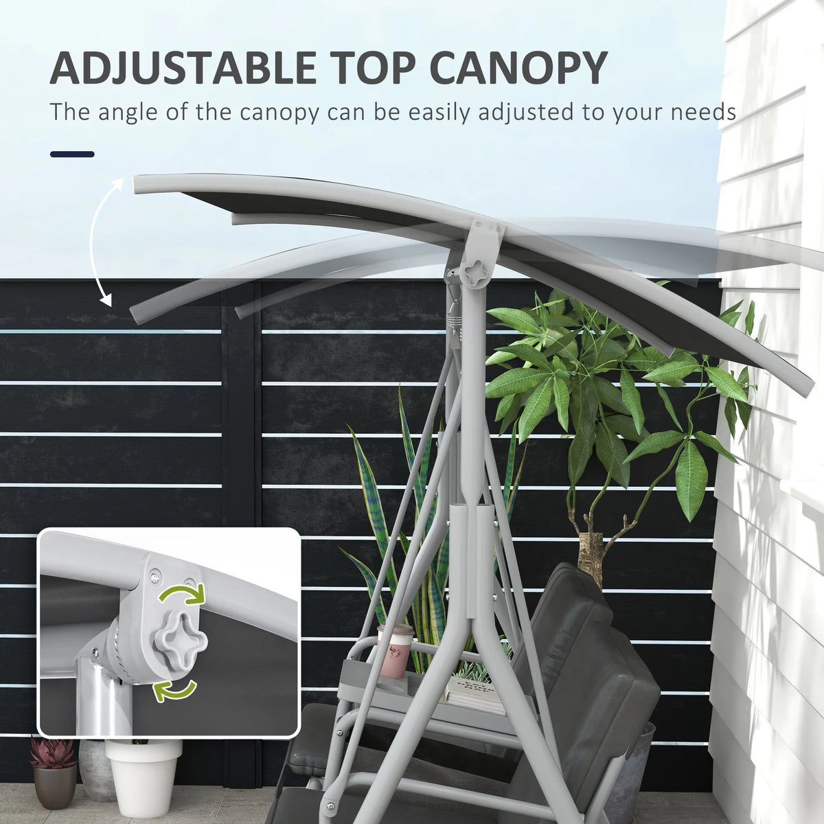 Outdoor Swing Chair Canopy For Patio Garden