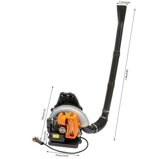 Gasoline Powered Backpack Leaf Blower For Landscaping