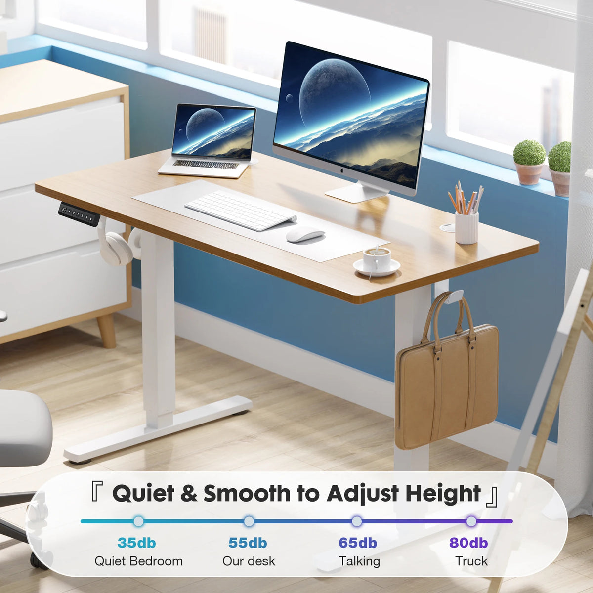 JHK Electric Height Adjustable Standing Desk