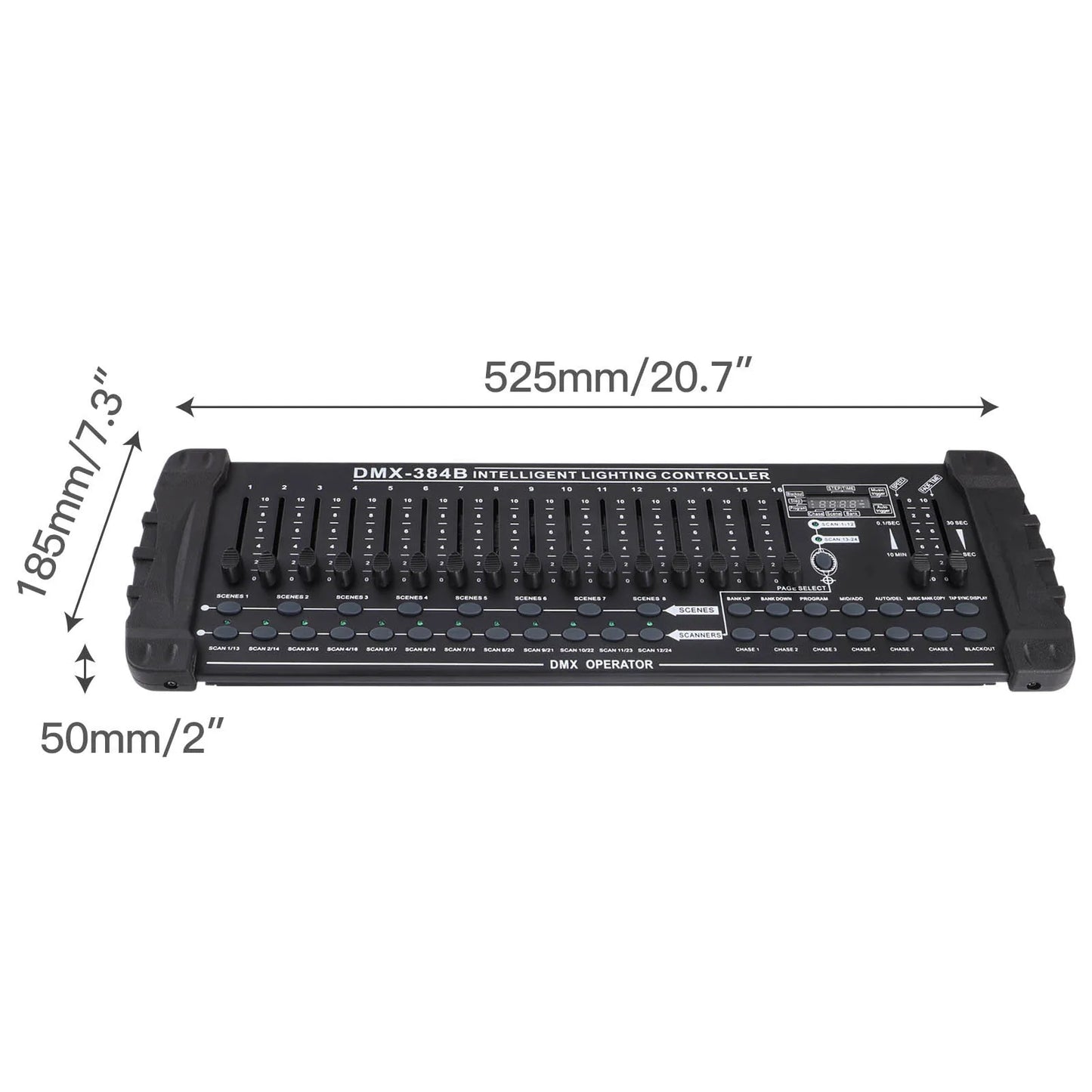 Fieryzeal 384 Channel DMX512 Stage Lighting Controller