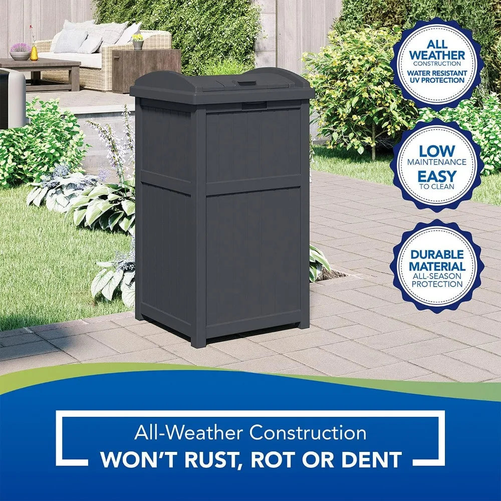 Suncast Outdoor Resin Trash Hideaway