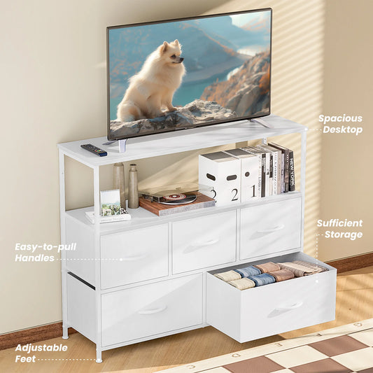 MCQ TV Stand Media Console With Storage Drawers