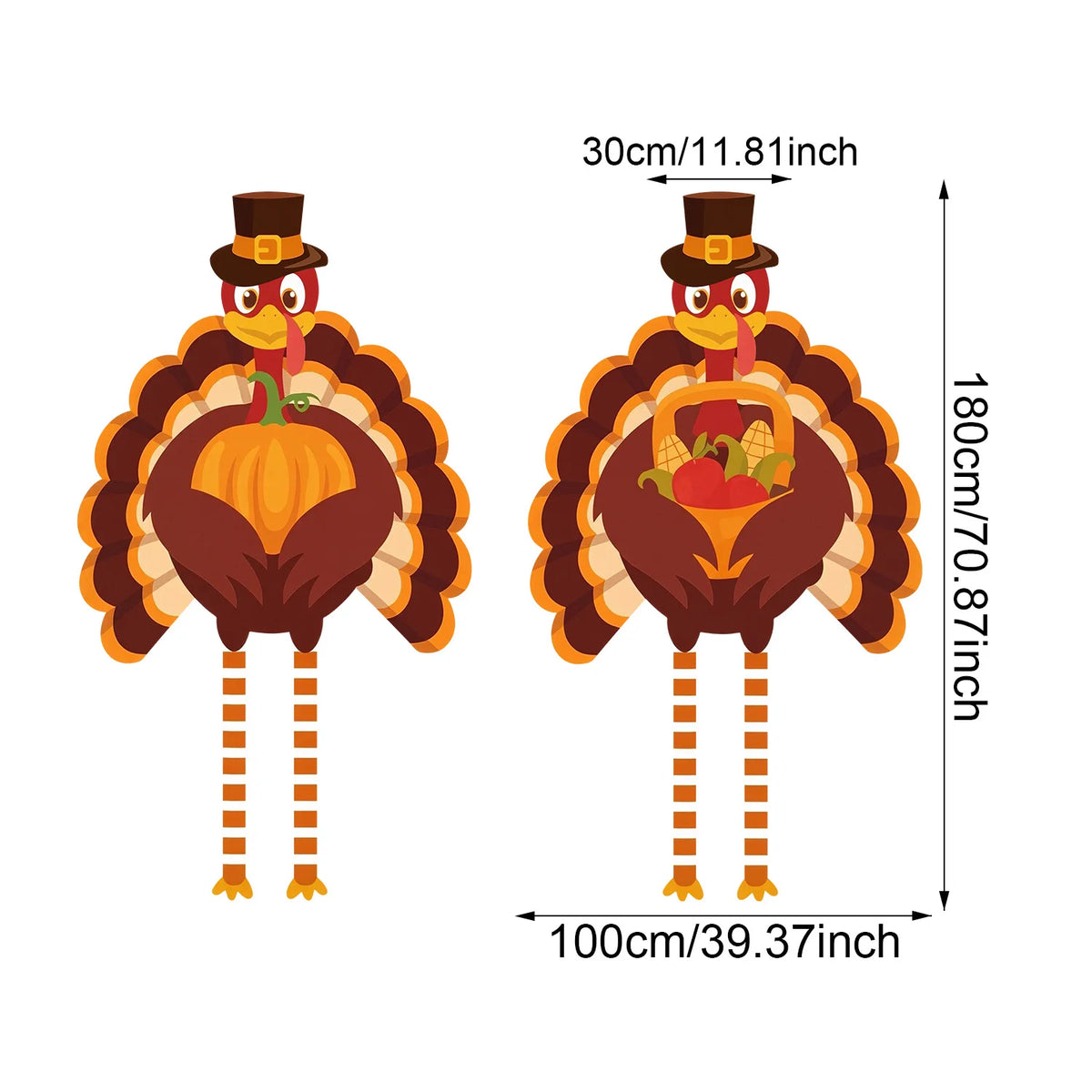 Thanksgiving Harvest Turkey Gate Banner Set