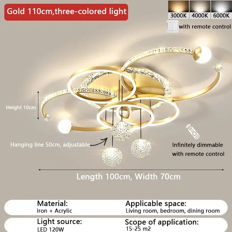 Taonuanshu Modern LED Ceiling Light For Bedrooms