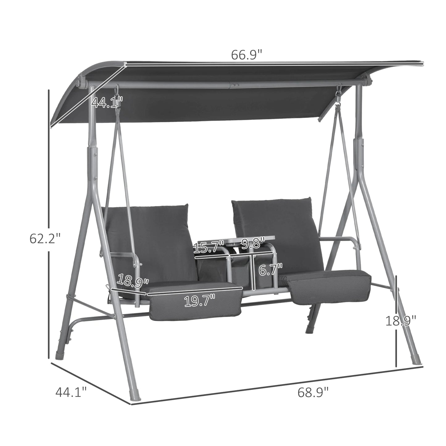 Outdoor Swing Chair Canopy For Patio Garden