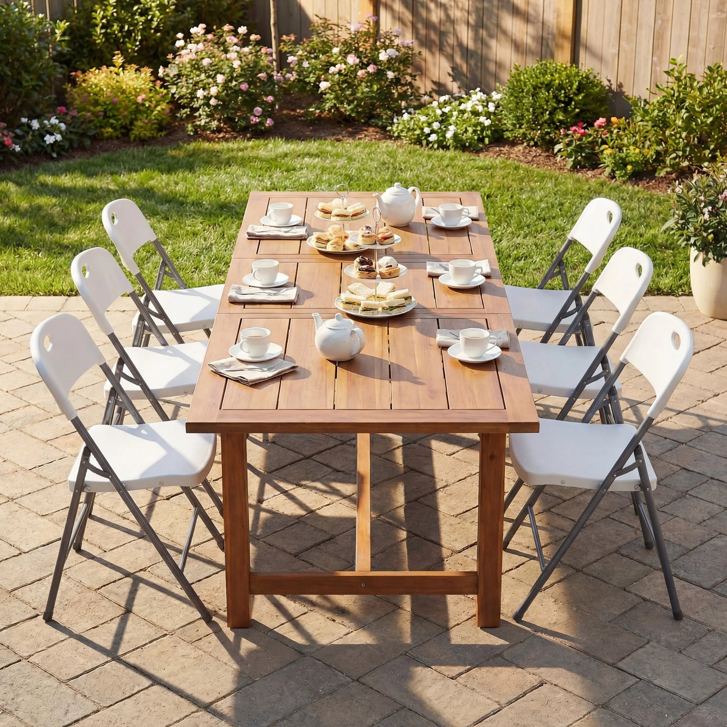 Jhk Heavy Duty Stackable Folding Chair