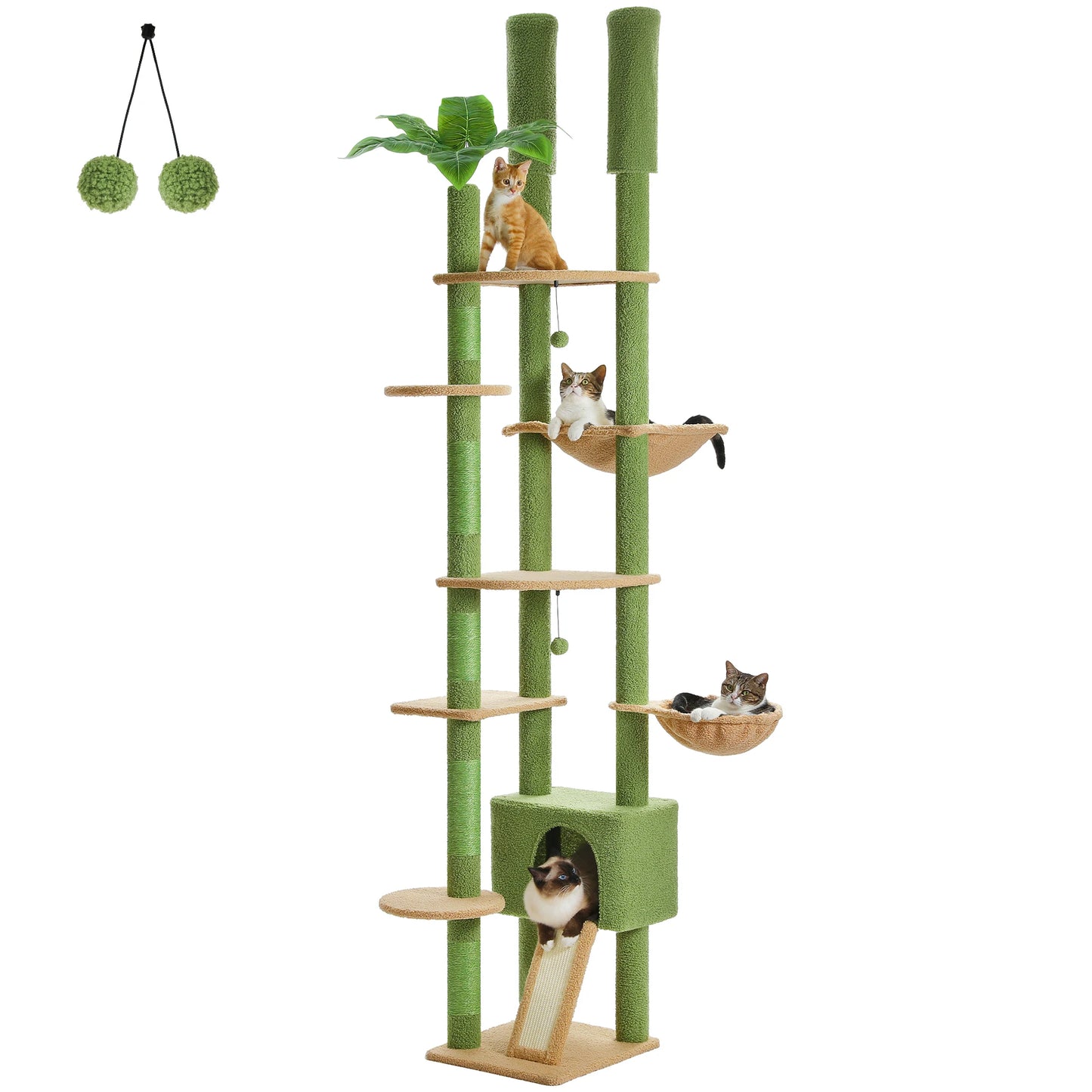 Pawz Road Height Adjustable Wooden Cat Tree