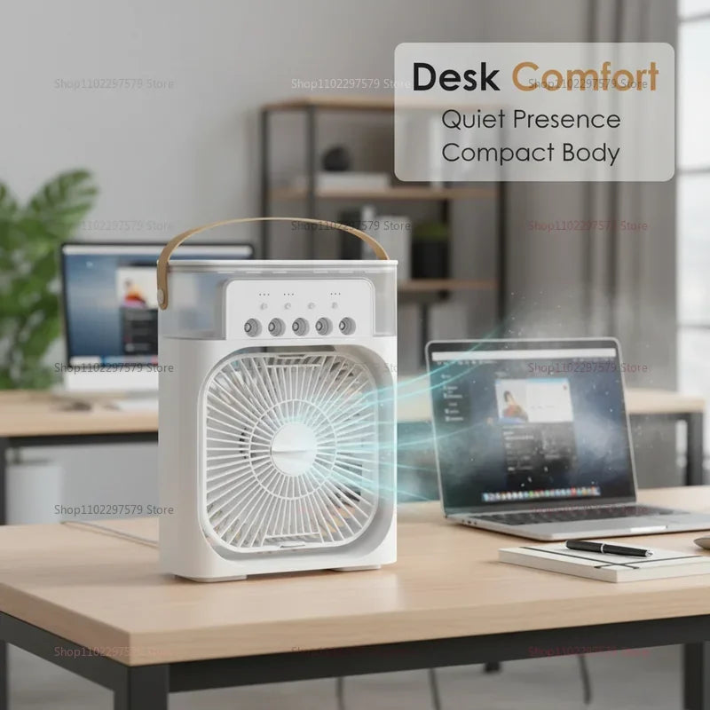 Lism Portable 3 In 1 Air Cooler With Led Light