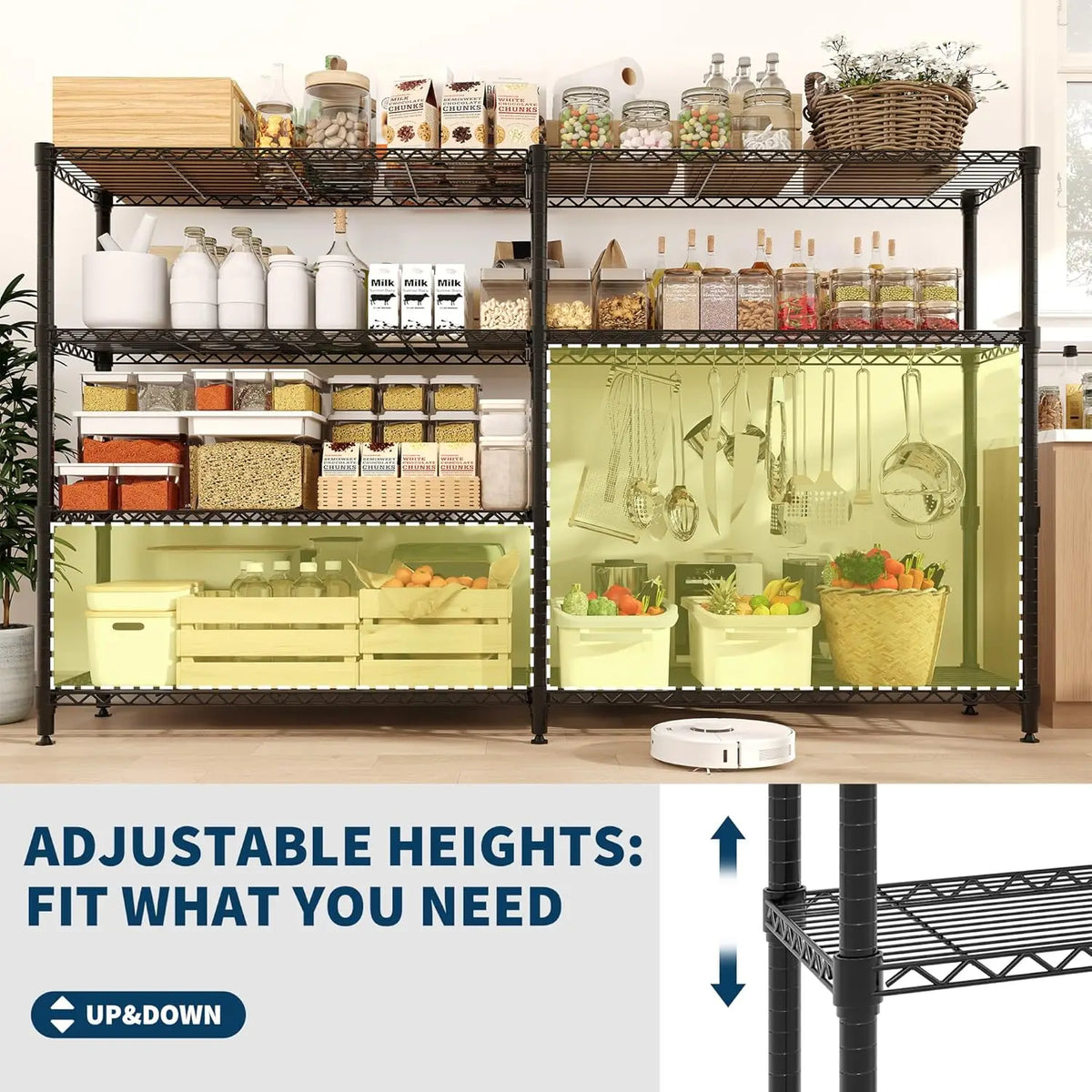 TWISTER CK Adjustable Metal Storage Shelving Unit