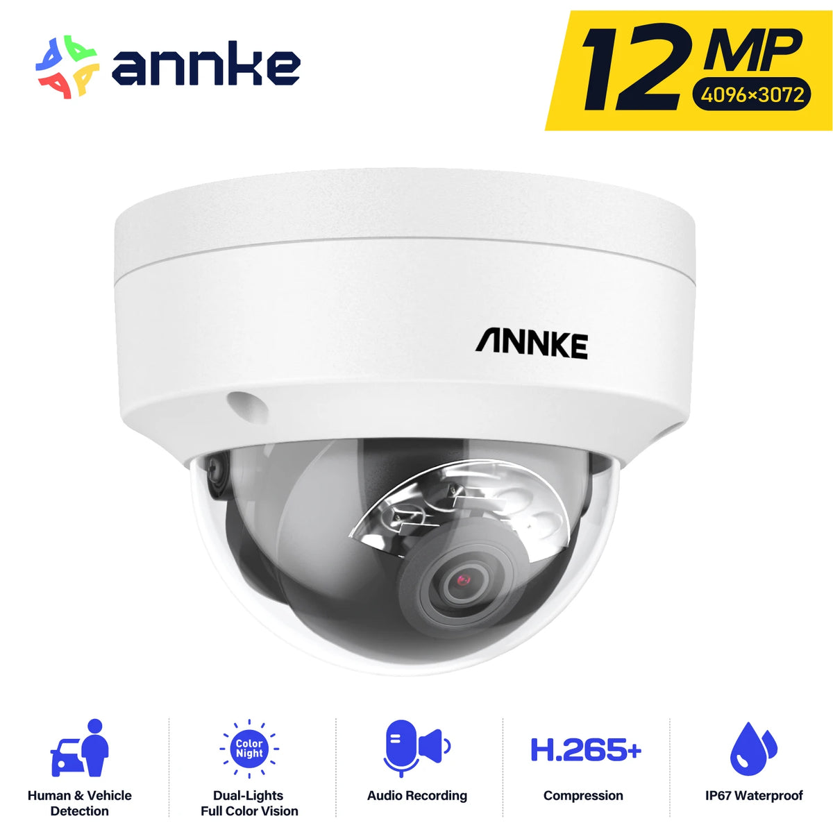 Annke 12MP POE Outdoor Security Camera