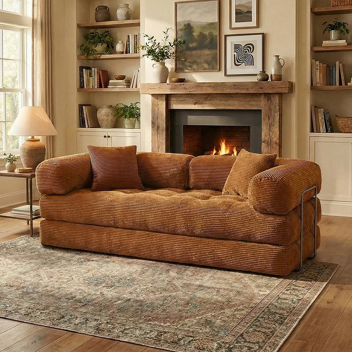YQzyphyna Futon Sofa Bed 4 In 1 Convertible Couch