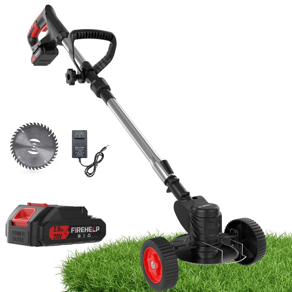 Firehelp Cordless Lawn Mower And Weed Trimmer
