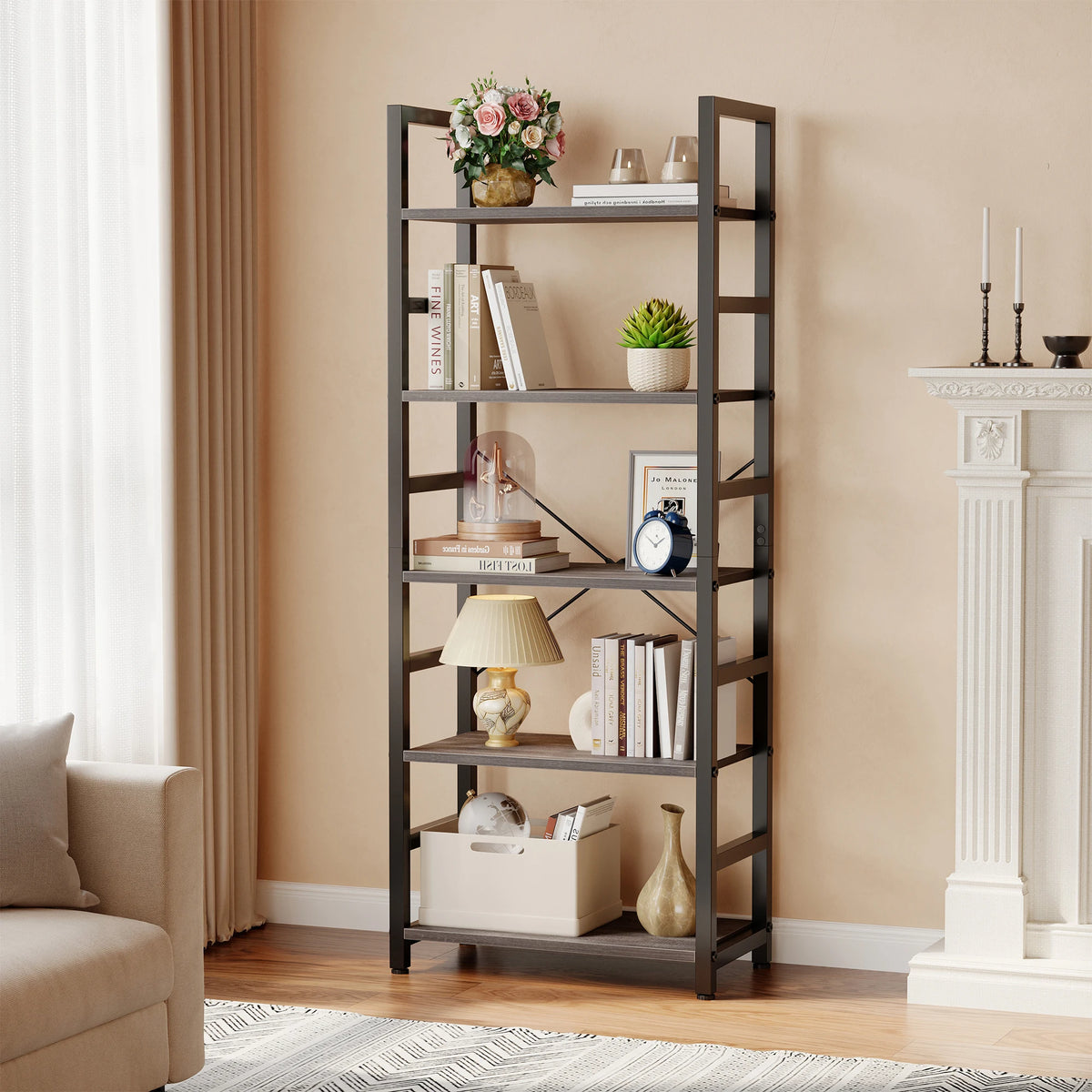 MCQ Wooden Standing Display Bookshelf