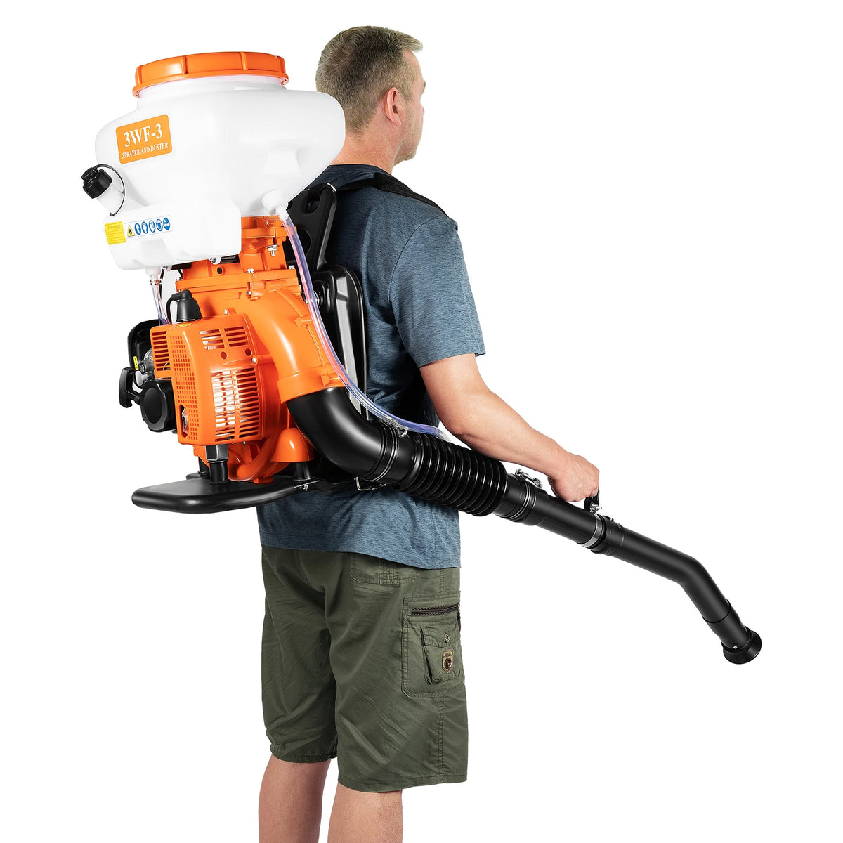 3.7Gal Large Capacity Backpack Sprayer Gas Powered 2-stroke Motor 41.5CC 7500r/min Spraying Machine
