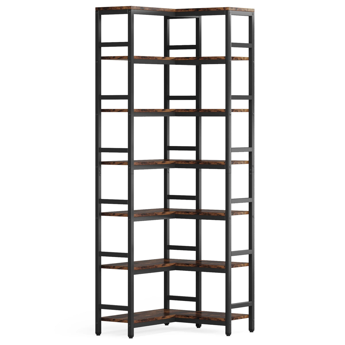 Tribesigns Modern Seven Tier Corner Bookcase