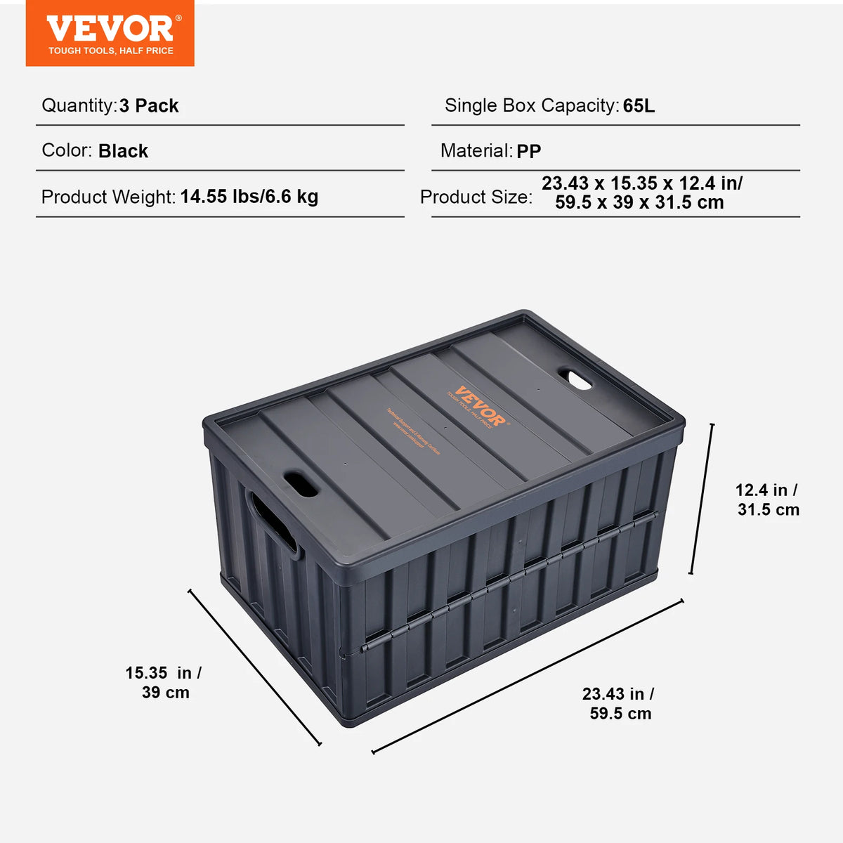 Collapsible Plastic Storage Bins With Lids