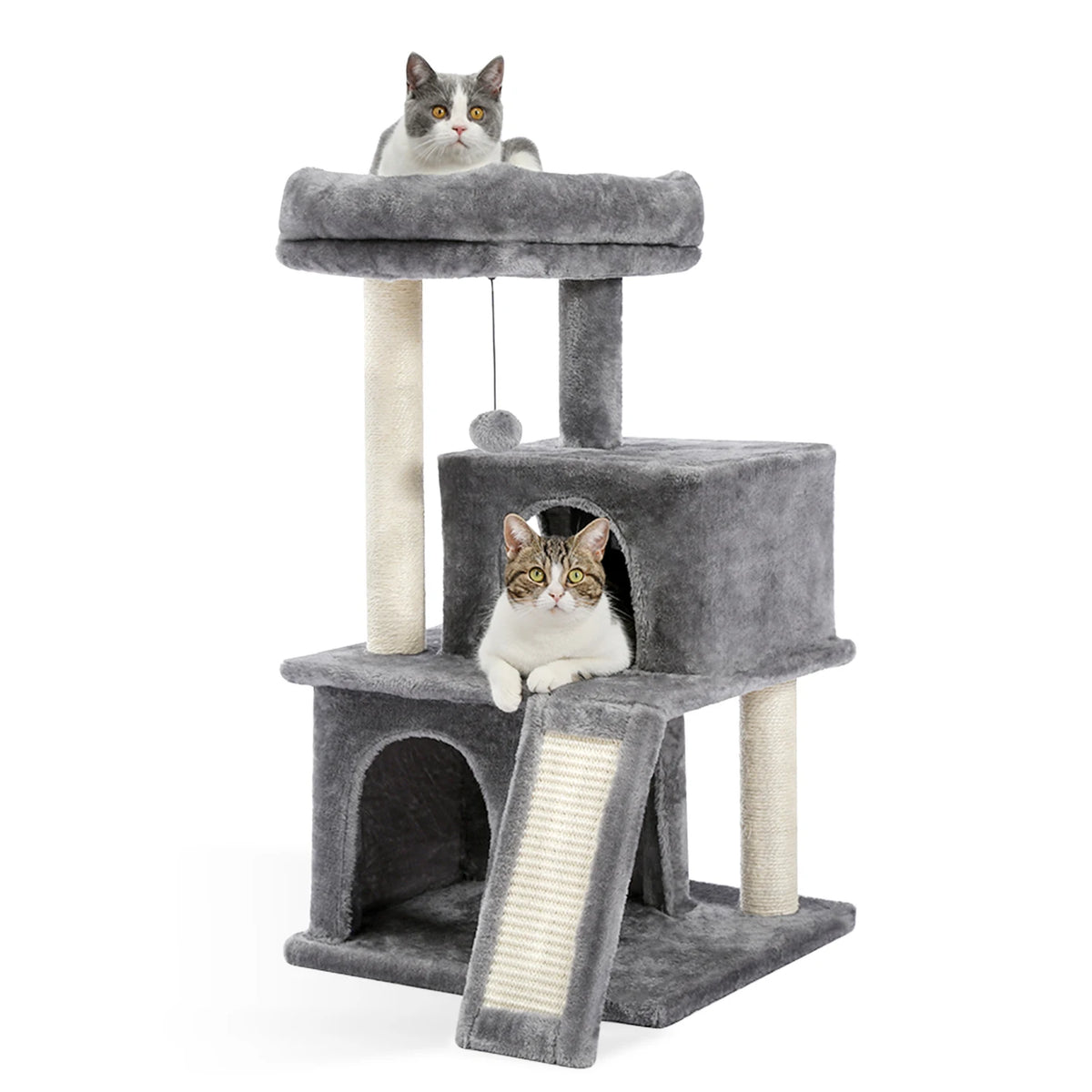 PAWZ Road 4 Tier Cat Tower With Sisal Scratcher