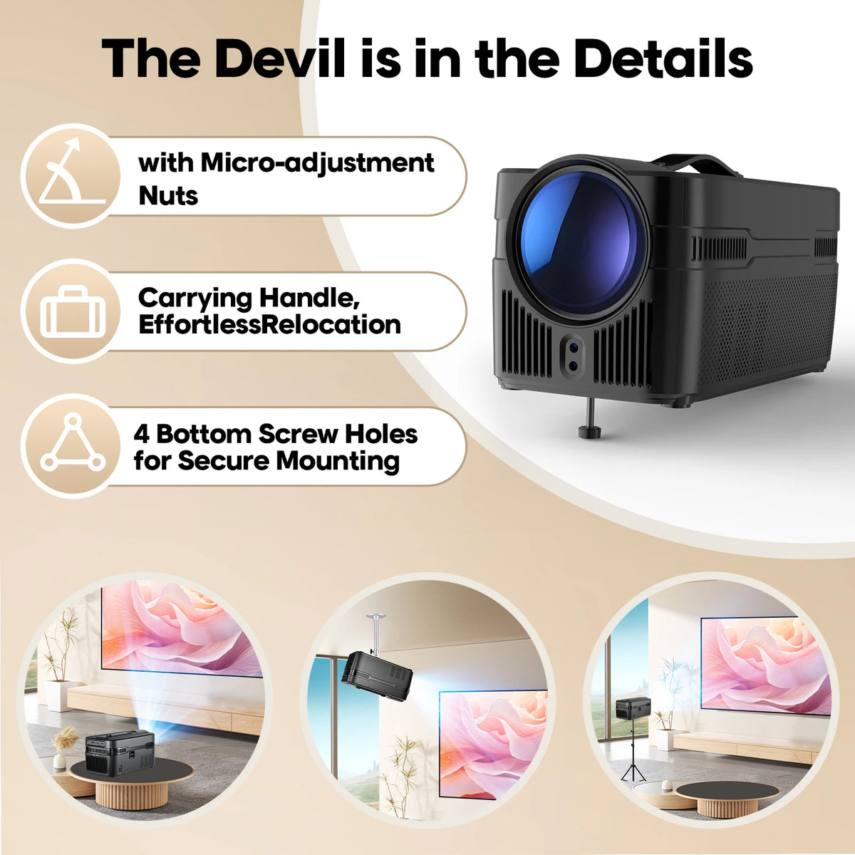 Magcubic Auto Focus Ultra Short Throw HD Projector