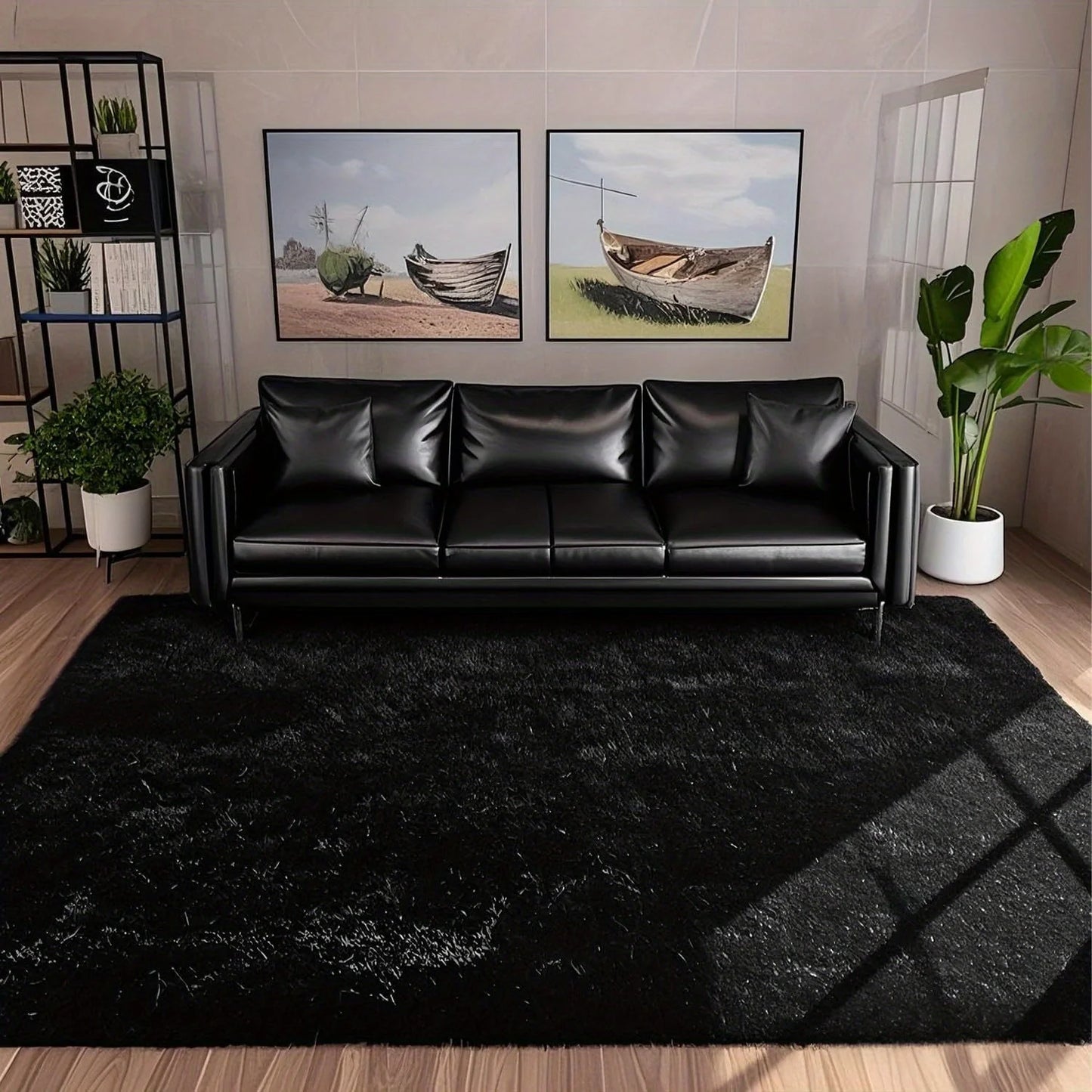 Aubusson Style Plush Area Rug for Living Room