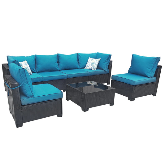 All Weather Wicker Patio Conversation Furniture Set