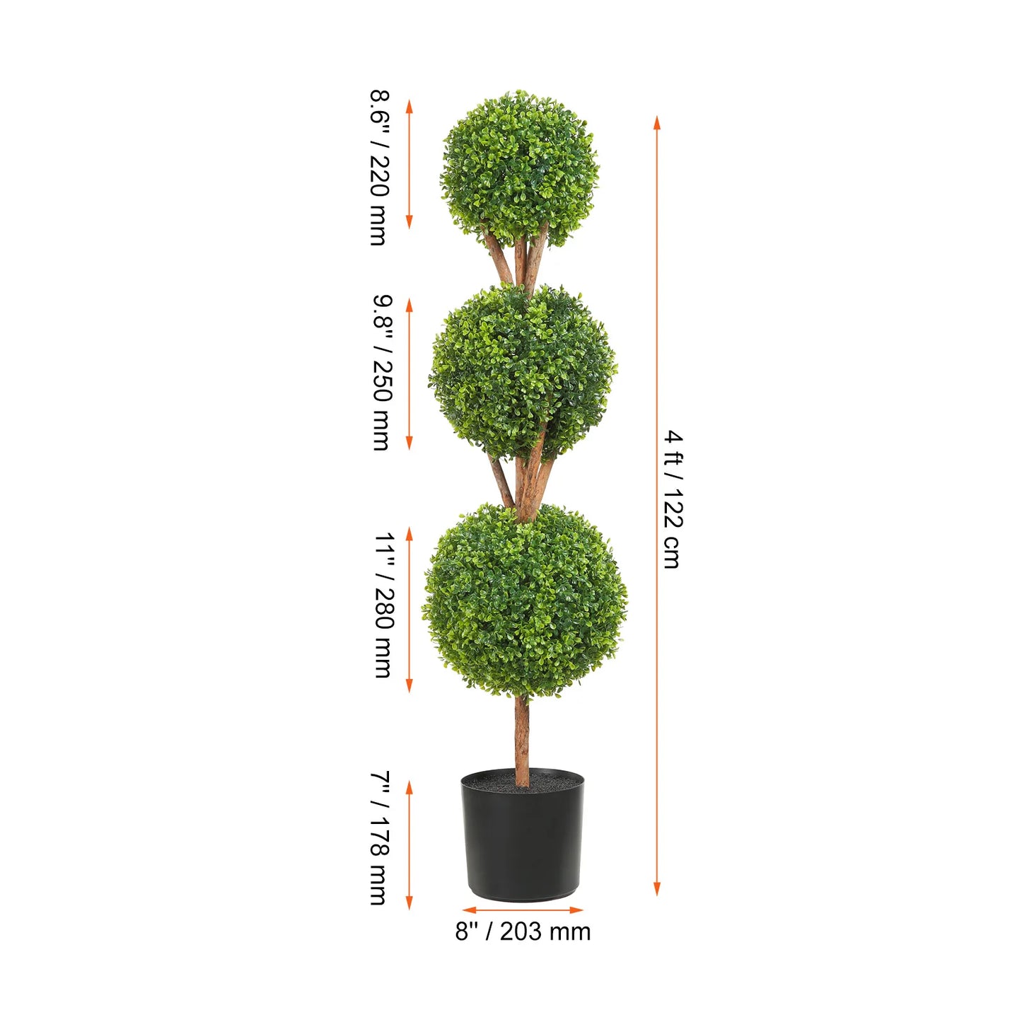 Artificial Boxwood Spiral Topiary For Garden Decor