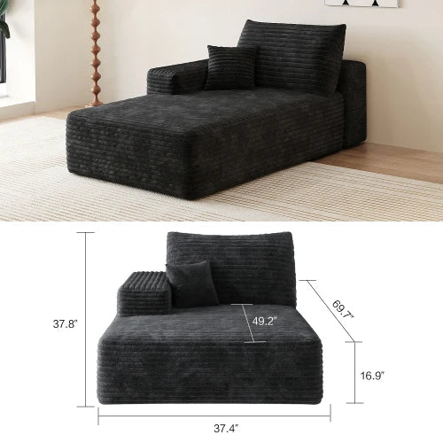 YQXH Cloud Style Corduroy Modular Sectional Sofa