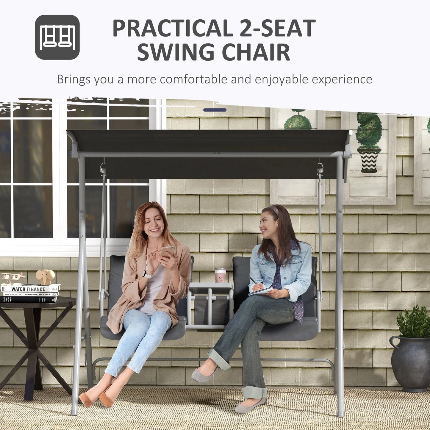 Outdoor Swing Chair Canopy For Patio Garden