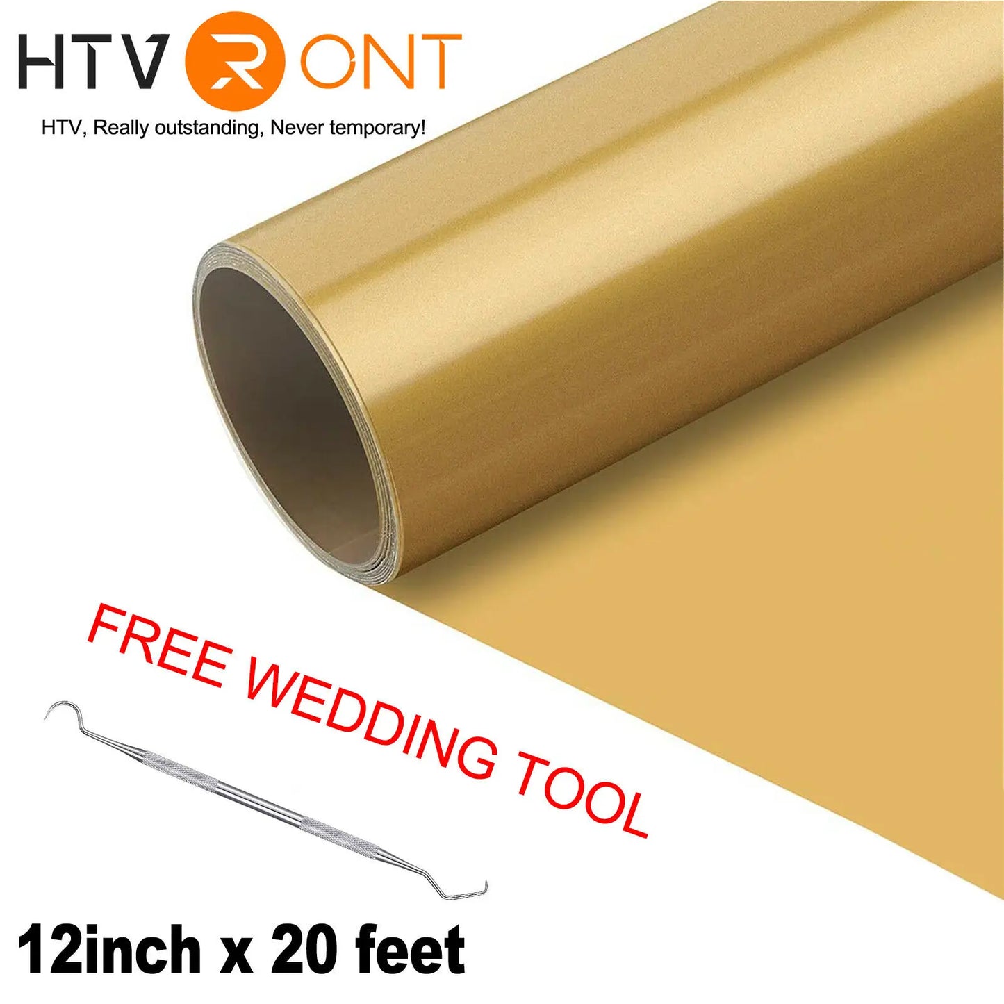 HTVRONT 12"X20ft/30x600cm Heat Transfer Vinyl Roll for T-shirt Garment Craft Heat Press DIY HTV Film For Printing Clothes Cricut