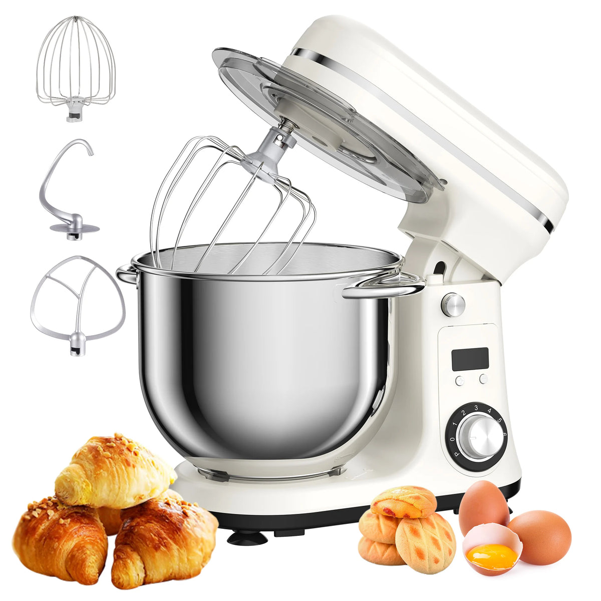 Biolomix Tilt Head Stand Mixer With Dough Hook
