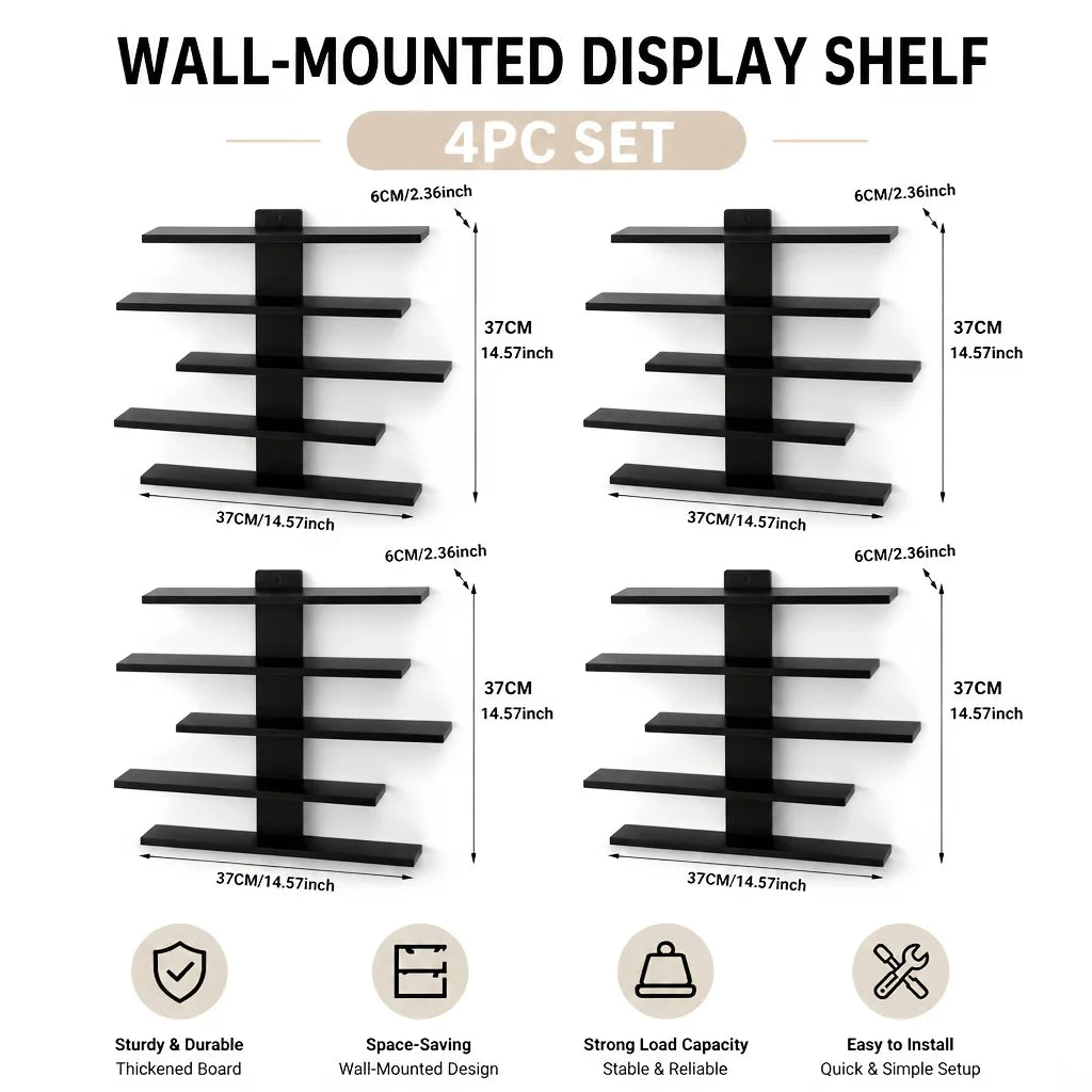 Floating Wall Display Shelves for Figurines
