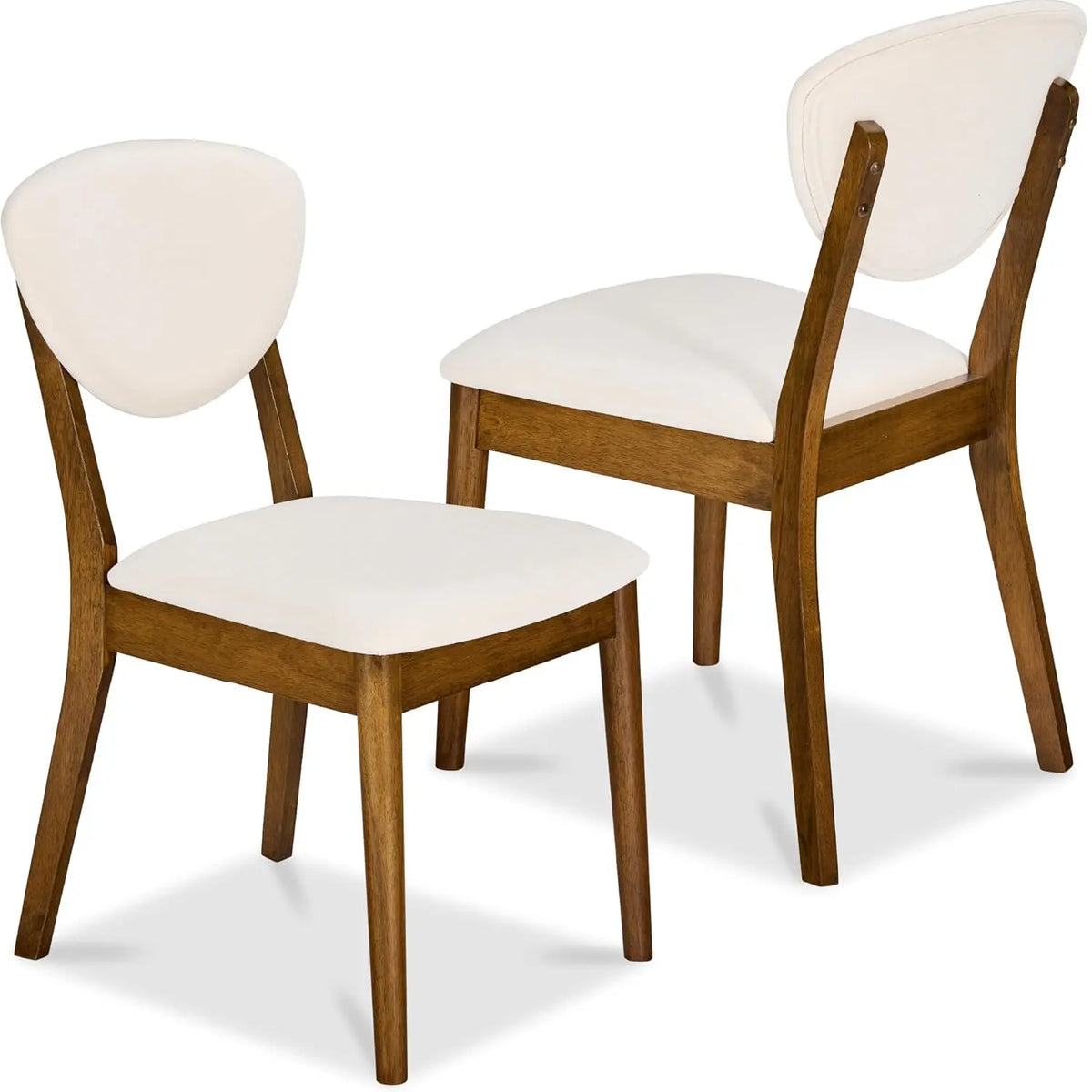 Dining Chairs Set Of 2 Mid-Century Modern Upholstered