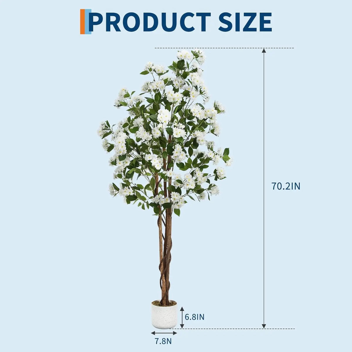 HiMISS Artificial Osmanthus Tree With Lifelike Flowers