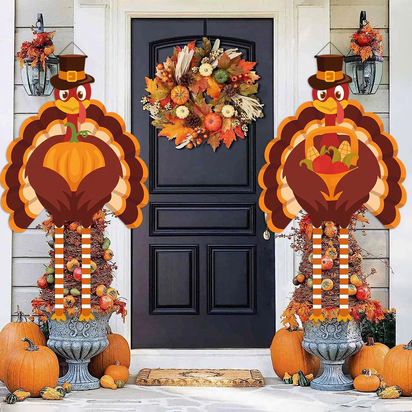 Thanksgiving Harvest Turkey Gate Banner Set