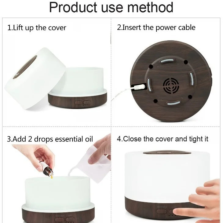 Miflame Ultrasonic Aroma Diffuser Mist Humidifier