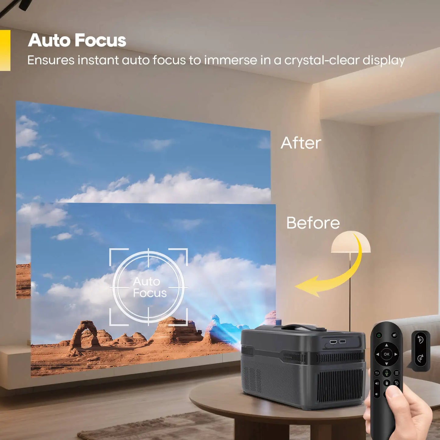 Magcubic Auto Focus Ultra Short Throw HD Projector
